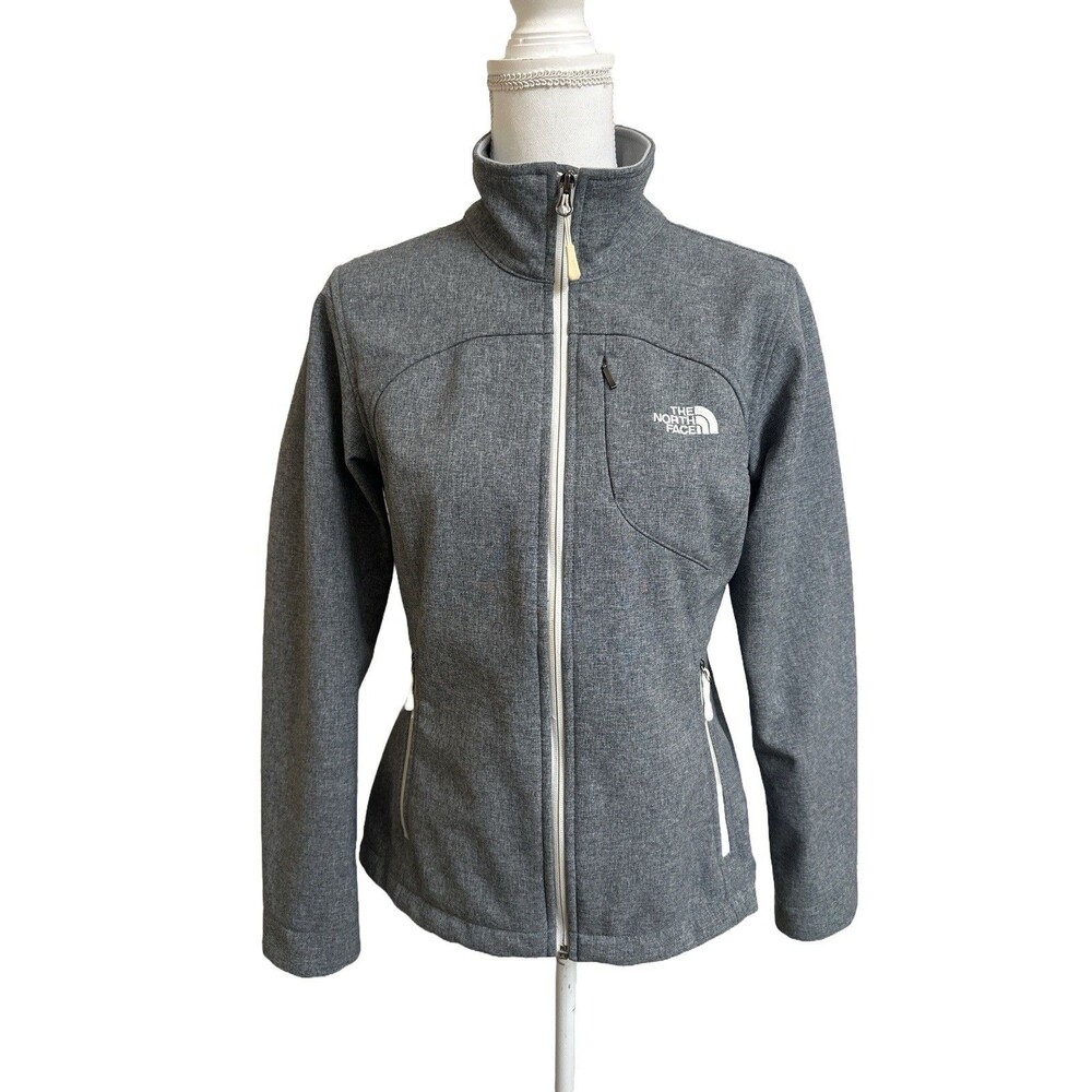 The North Face Women's M Gray APEX Bionic Jacket Windwall Shell